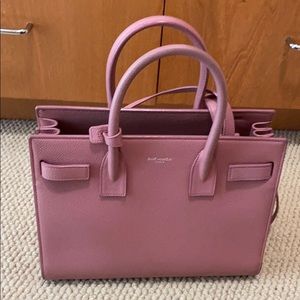 Authentic Saint Laurent sac de jour baby size rose